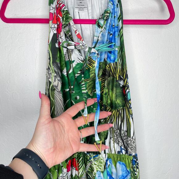 NWT Swiminista Christian Lacroix Carefree Tropical Jardin Swim Coverup Dress - Picture 5 of 13